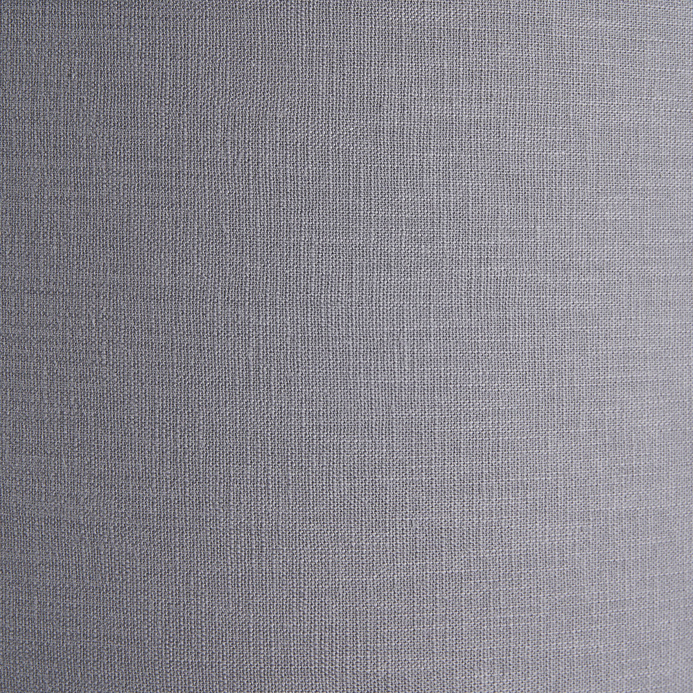 Lino 30cm Steel Grey Self Lined Linen Drum Lampshade